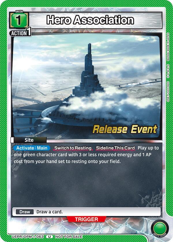 Hero Association (UEPR/OPM-1-063) [UE06BT: One Punch Man Release Event Cards]