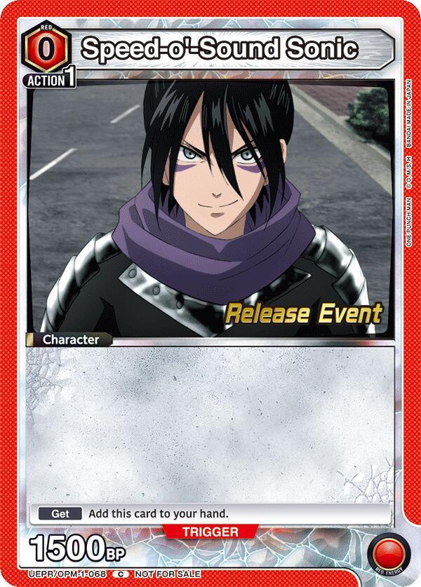 Speed-o'-Sound Sonic (068) (UEPR/OPM-1-068) [UE06BT: One Punch Man Release Event Cards]
