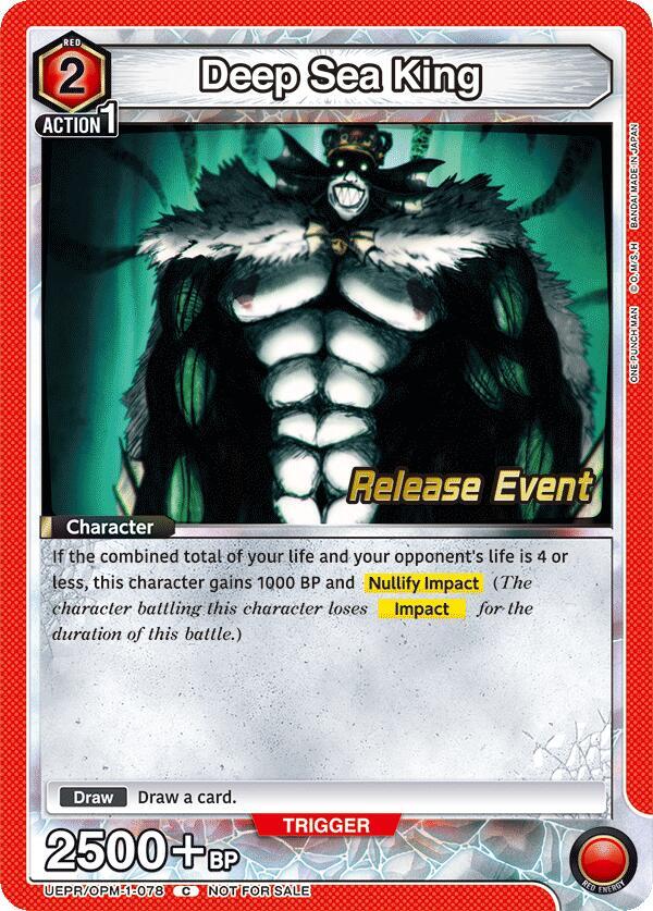 Deep Sea King (UEPR/OPM-1-078) [UE06BT: One Punch Man Release Event Cards]
