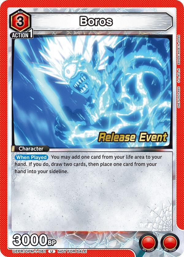 Boros (081) (UEPR/OPM-1-081) [UE06BT: One Punch Man Release Event Cards]