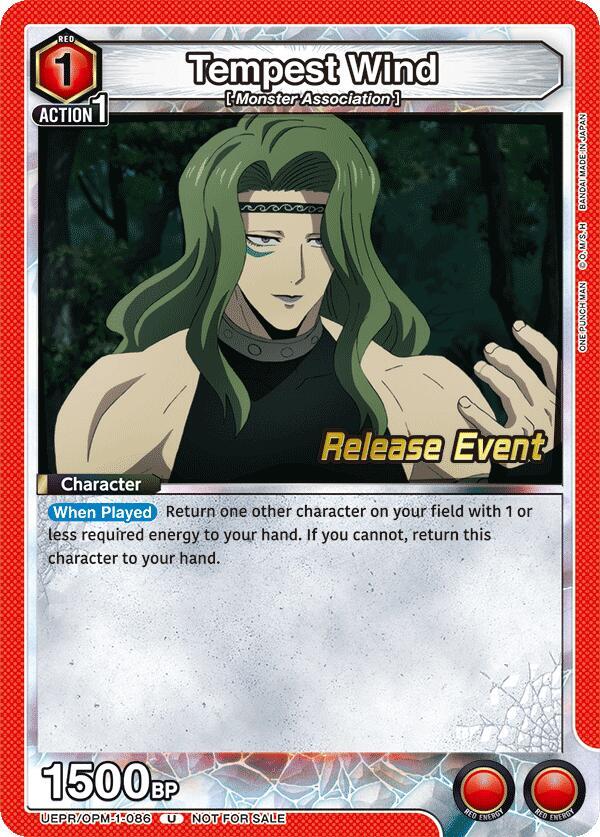 Tempest Wind (UEPR/OPM-1-086) [UE06BT: One Punch Man Release Event Cards]