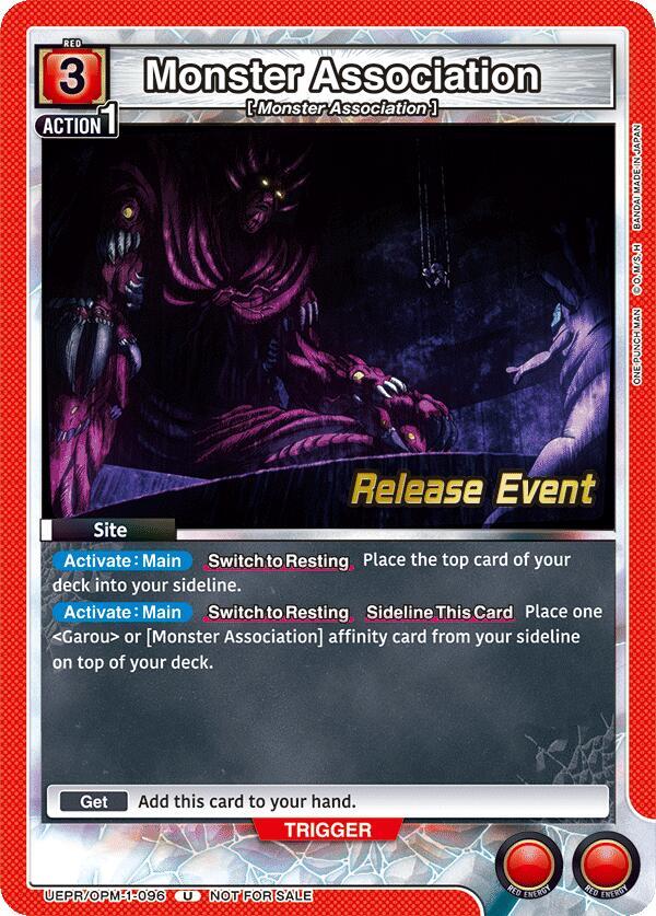 Monster Association (UEPR/OPM-1-096) [UE06BT: One Punch Man Release Event Cards]