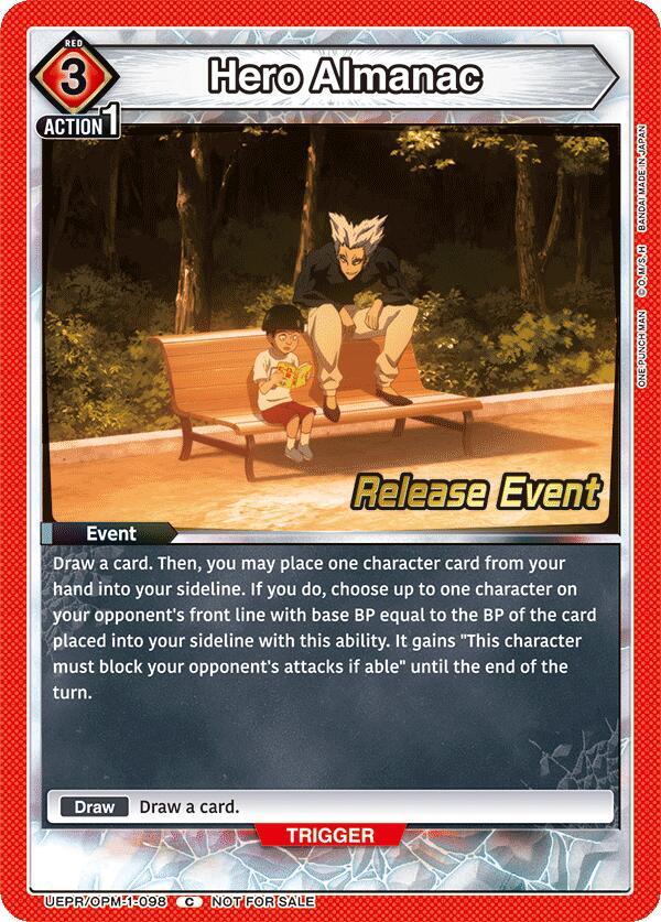 Hero Almanac (UEPR/OPM-1-098) [UE06BT: One Punch Man Release Event Cards]