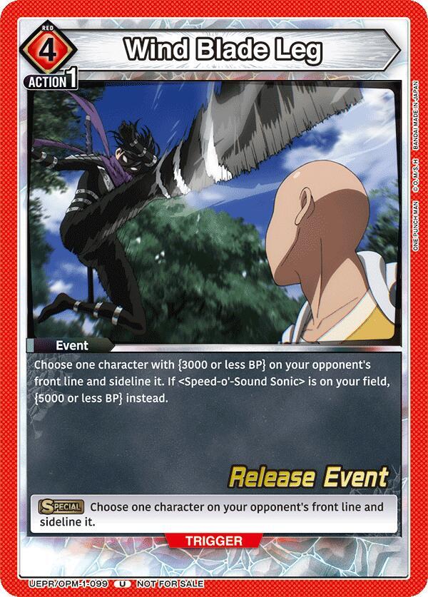 Wind Blade Leg (UEPR/OPM-1-099) [UE06BT: One Punch Man Release Event Cards]