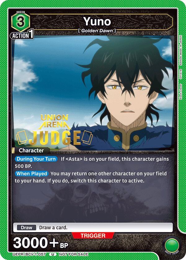 Yuno (Judge Pack) (UEPR/BCV-1-057) [Union Arena Promotion Cards]