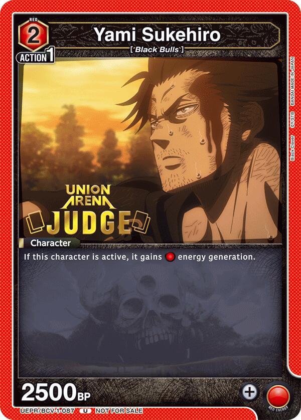 Yami Sukehiro (Judge Pack) (UEPR/BCV-1-087) [Union Arena Promotion Cards]