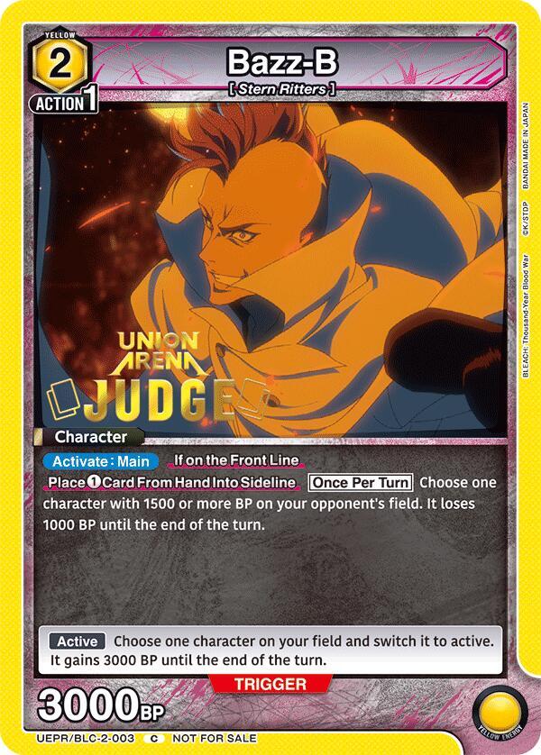 Bazz-B (Judge Pack) (UEPR/BLC-2-003) [Union Arena Promotion Cards]