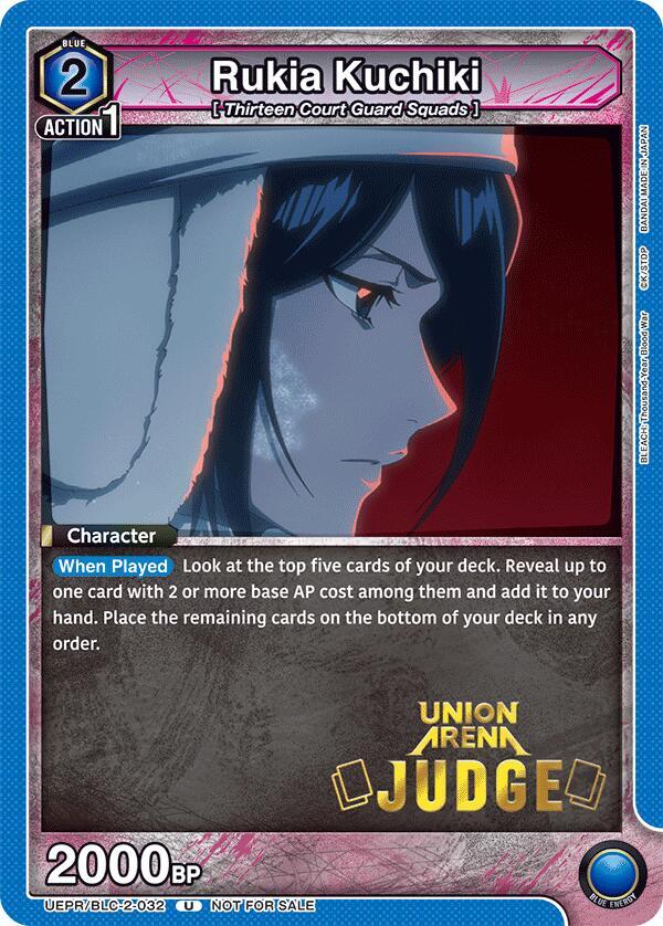 Rukia Kuchiki (032) (Judge Pack) (UEPR/BLC-2-032) [Union Arena Promotion Cards]