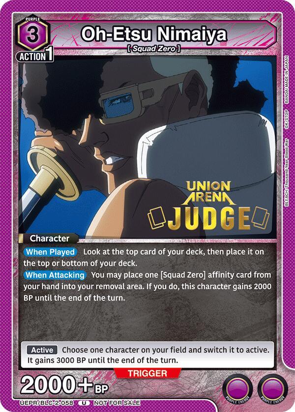 Oh-Etsu Nimaiya (Judge Pack) (UEPR/BLC-2-058) [Union Arena Promotion Cards]