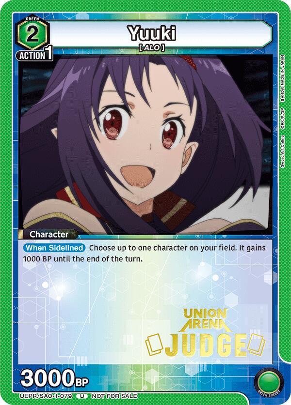 Yuuki (Judge Pack) (UEPR/SAO-1-079) [Union Arena Promotion Cards]