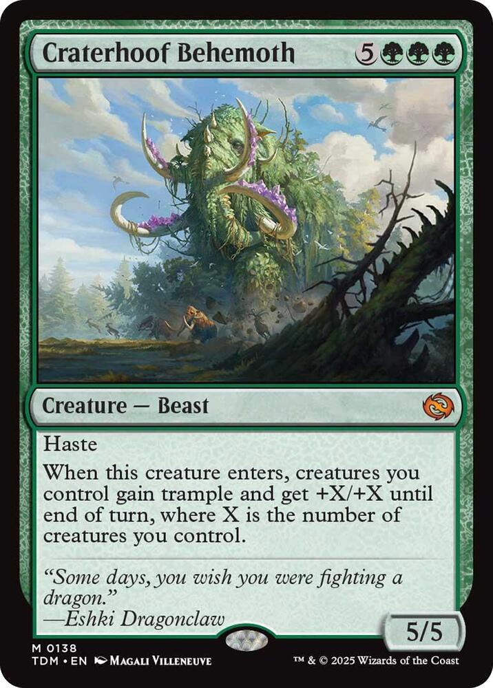 Craterhoof Behemoth [Tarkir: Dragonstorm]