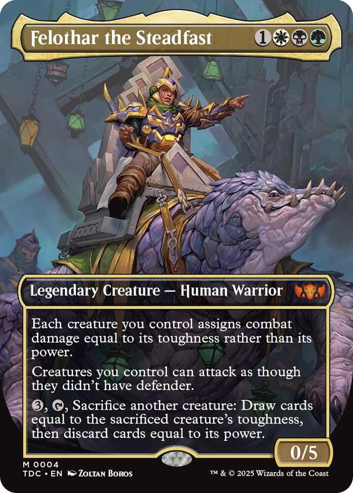 Felothar the Steadfast (Borderless) [Tarkir: Dragonstorm Commander]