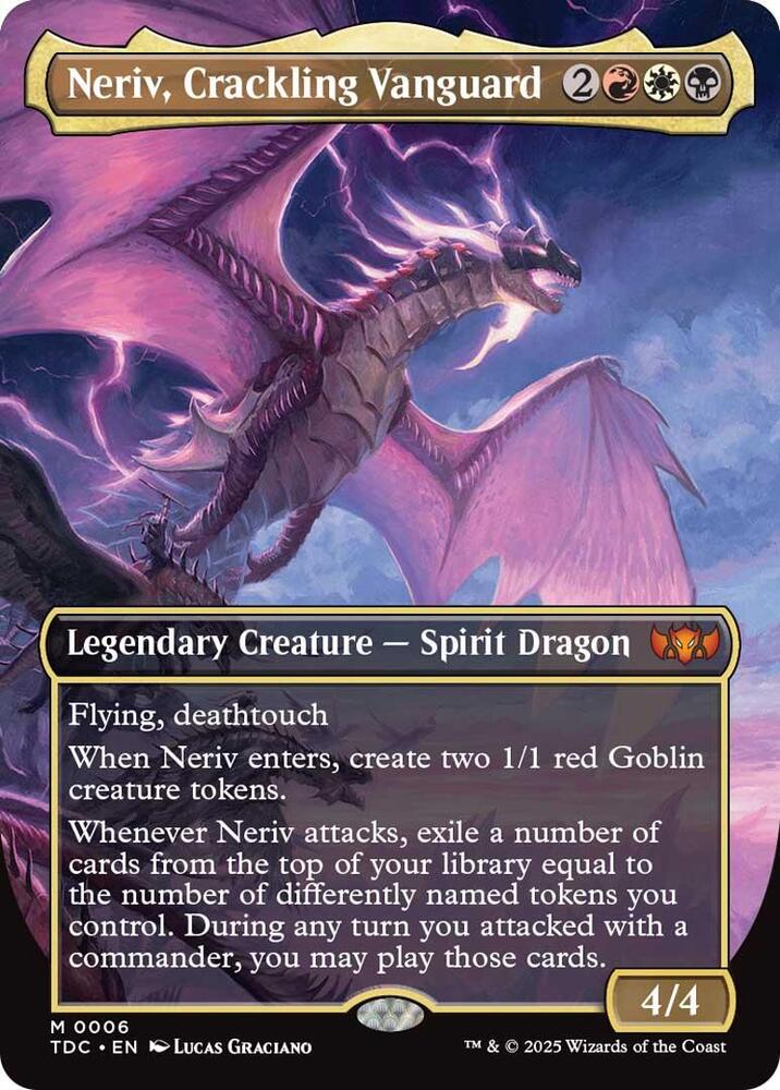 Neriv, Crackling Vanguard (Borderless) [Tarkir: Dragonstorm Commander]