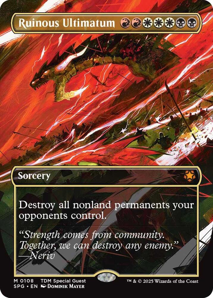 Ruinous Ultimatum (Borderless) [Tarkir: Dragonstorm Special Guests]