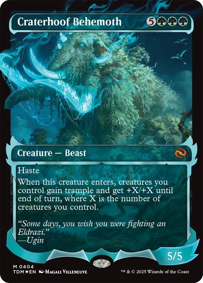 Craterhoof Behemoth (Showcase) [Tarkir: Dragonstorm]