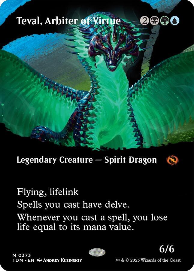 Teval, Arbiter of Virtue (Borderless) [Tarkir: Dragonstorm]