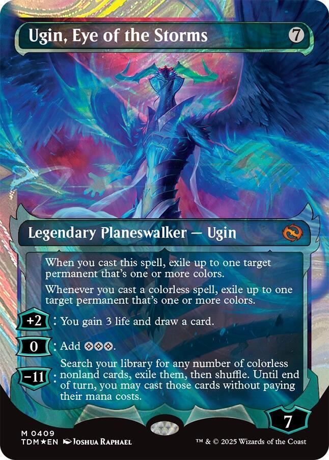 Ugin, Eye of the Storms (Showcase) (Halo Foil) [Tarkir: Dragonstorm]