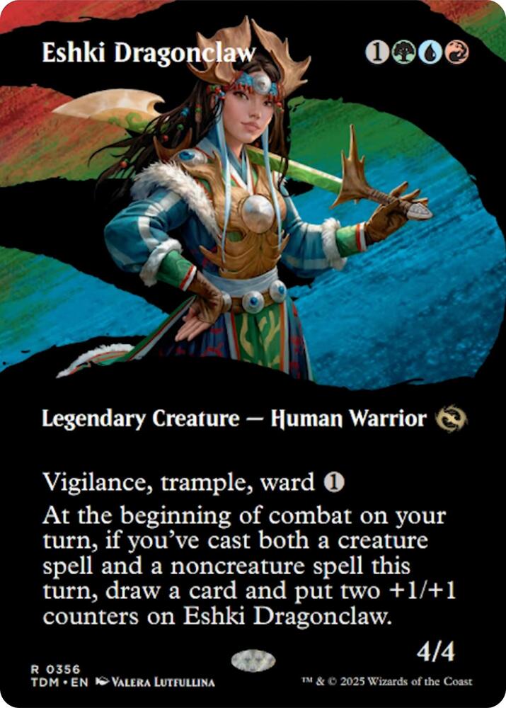 Eshki Dragonclaw (Borderless) [Tarkir: Dragonstorm]