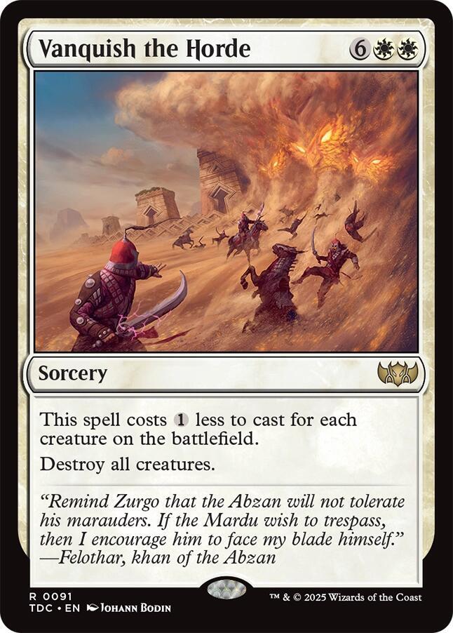Vanquish the Horde [Tarkir: Dragonstorm Commander]