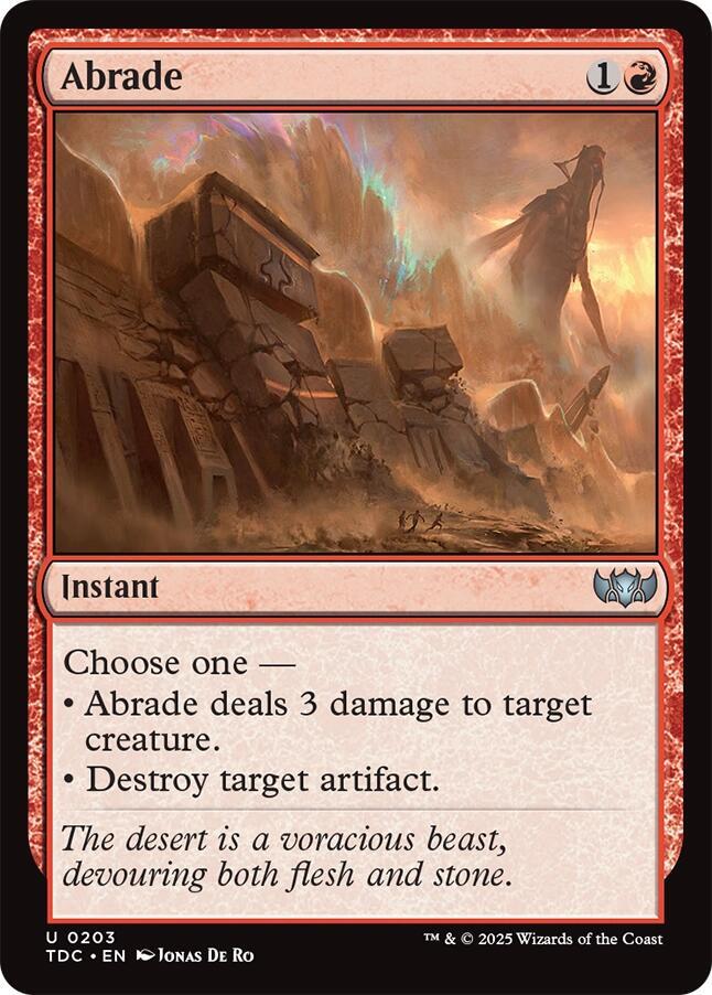 Abrade [Tarkir: Dragonstorm Commander]