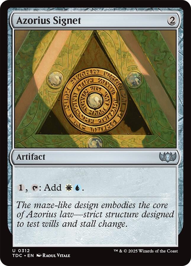 Azorius Signet [Tarkir: Dragonstorm Commander]