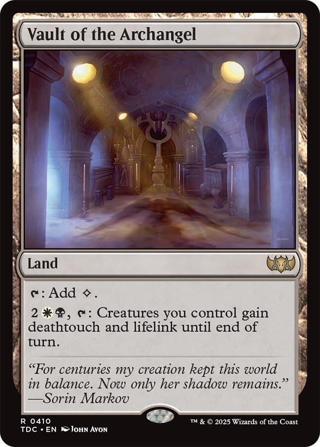 Vault of the Archangel [Tarkir: Dragonstorm Commander]