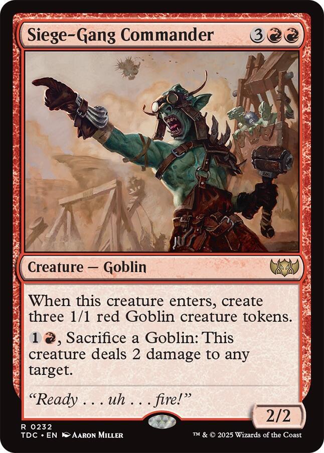 Siege-Gang Commander [Tarkir: Dragonstorm Commander]