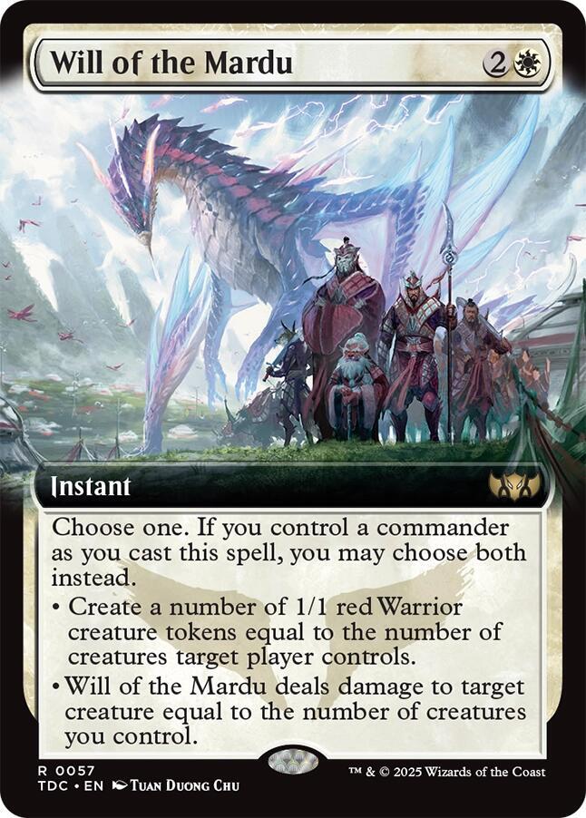 Will of the Mardu (Extended Art) [Tarkir: Dragonstorm Commander]