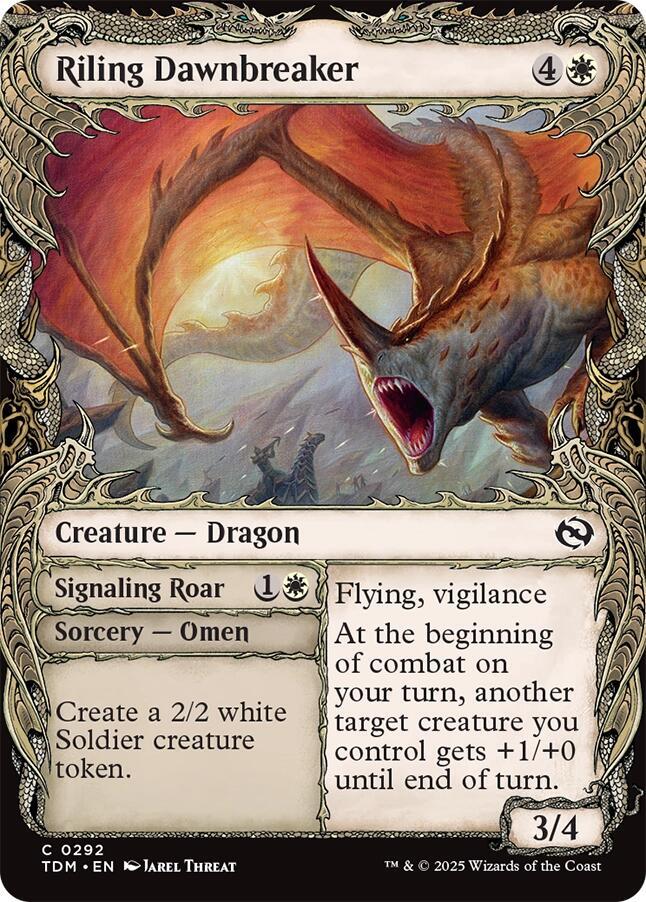 Riling Dawnbreaker (Showcase) [Tarkir: Dragonstorm]