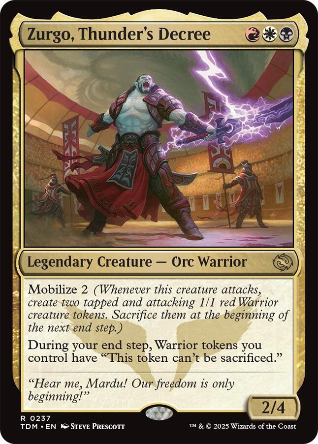Zurgo, Thunder's Decree [Tarkir: Dragonstorm]