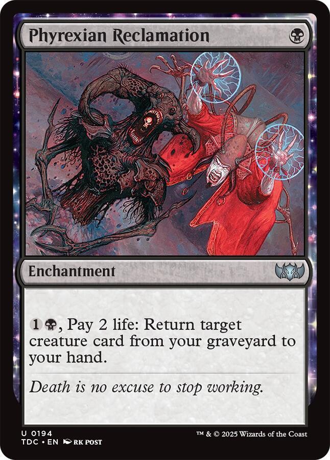 Phyrexian Reclamation [Tarkir: Dragonstorm Commander]