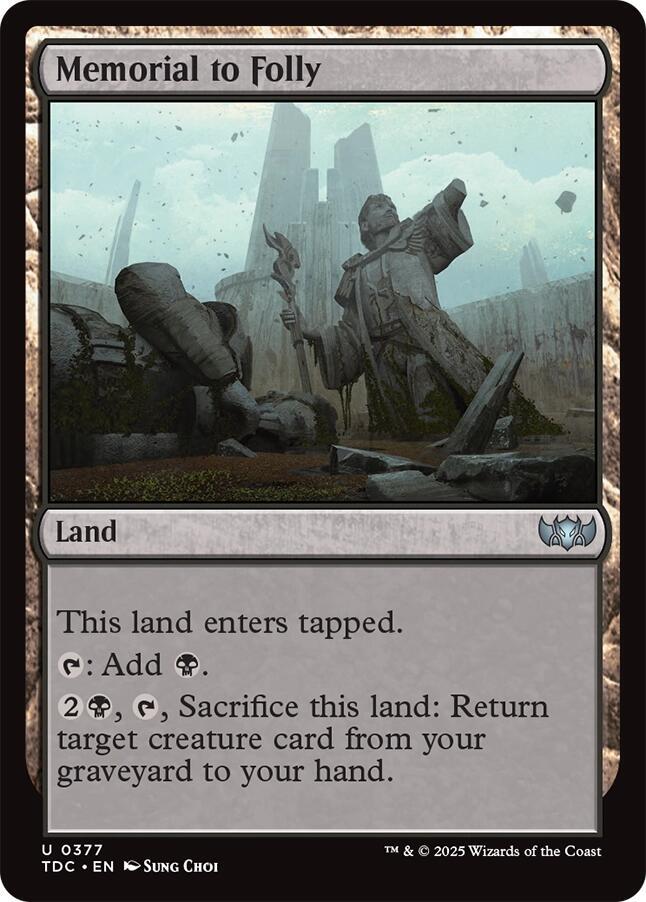 Memorial to Folly [Tarkir: Dragonstorm Commander]