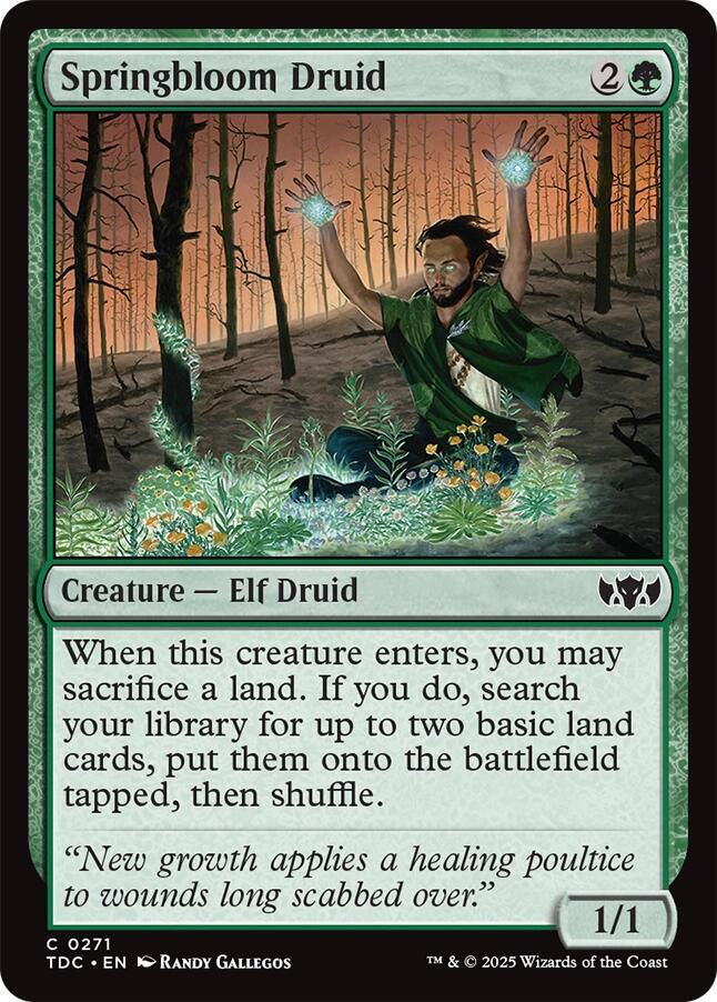 Springbloom Druid [Tarkir: Dragonstorm Commander]