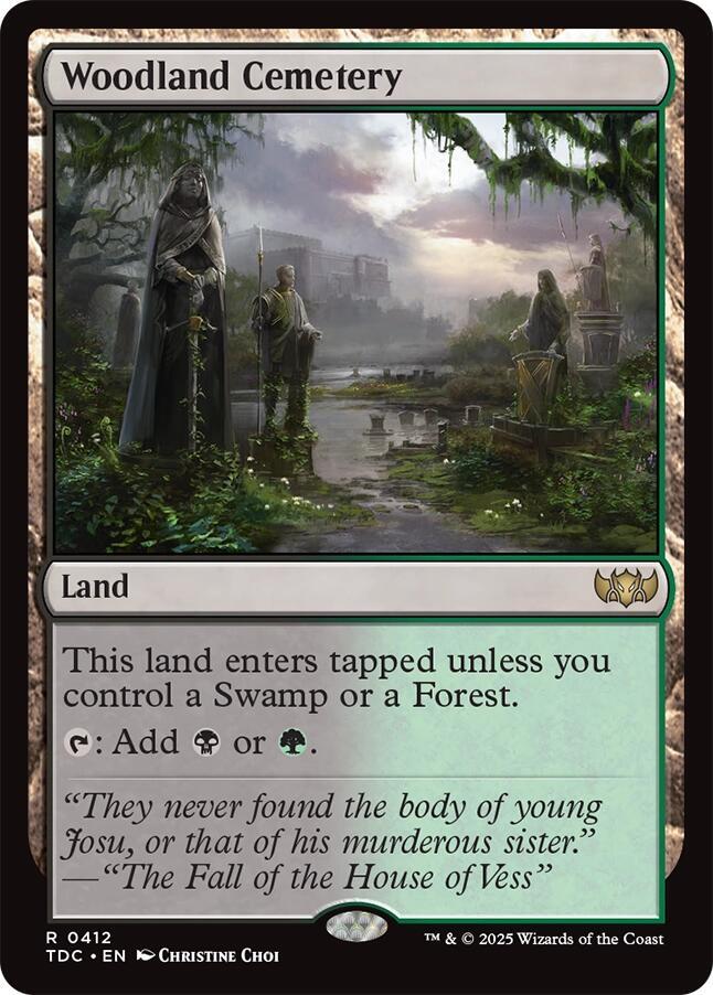 Woodland Cemetery [Tarkir: Dragonstorm Commander]