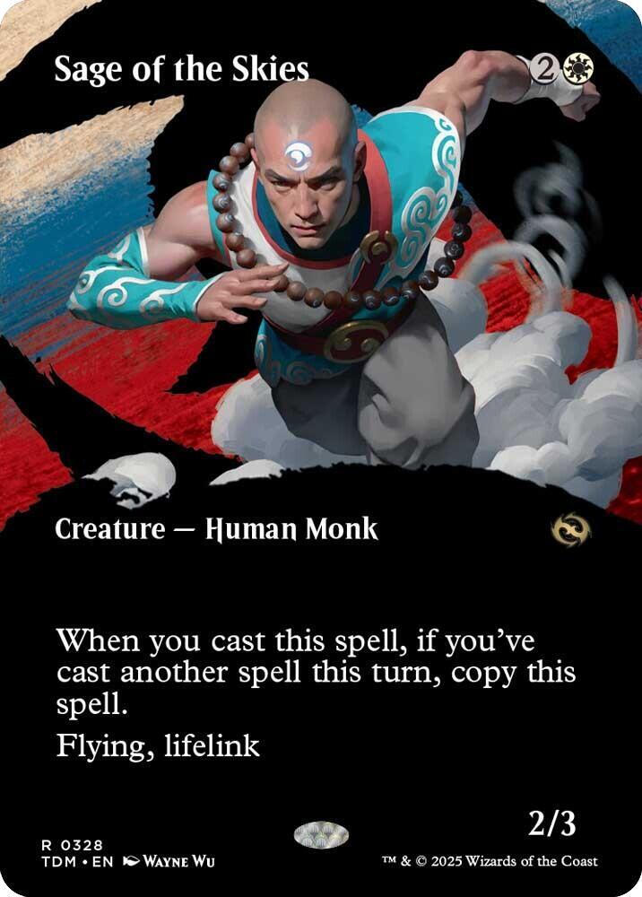 Sage of the Skies (Borderless) [Tarkir: Dragonstorm]