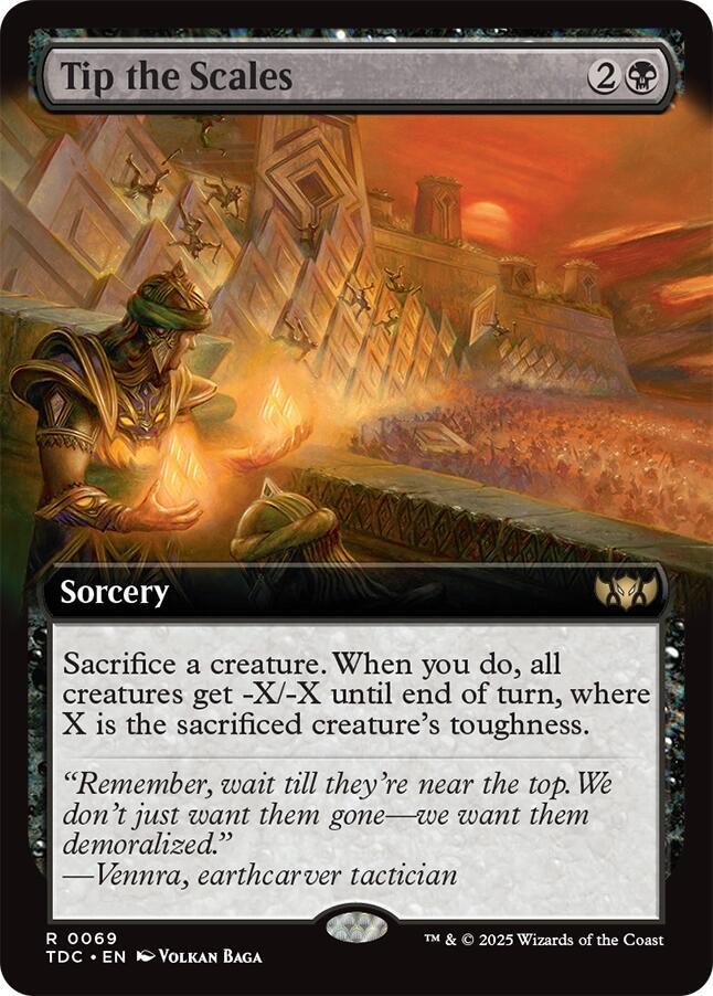 Tip the Scales (Extended Art) [Tarkir: Dragonstorm Commander]
