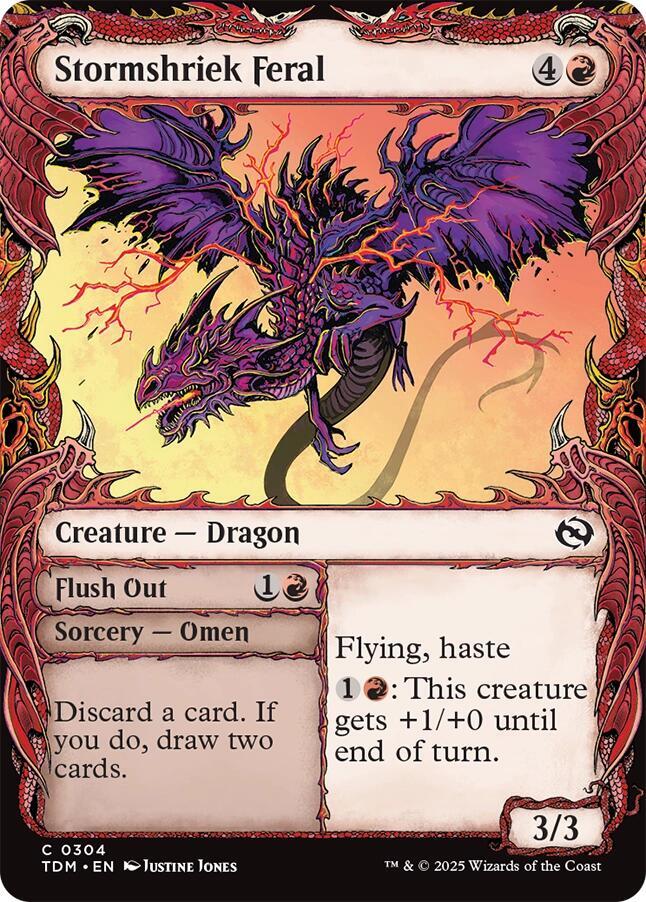 Stormshriek Feral (Showcase) [Tarkir: Dragonstorm]