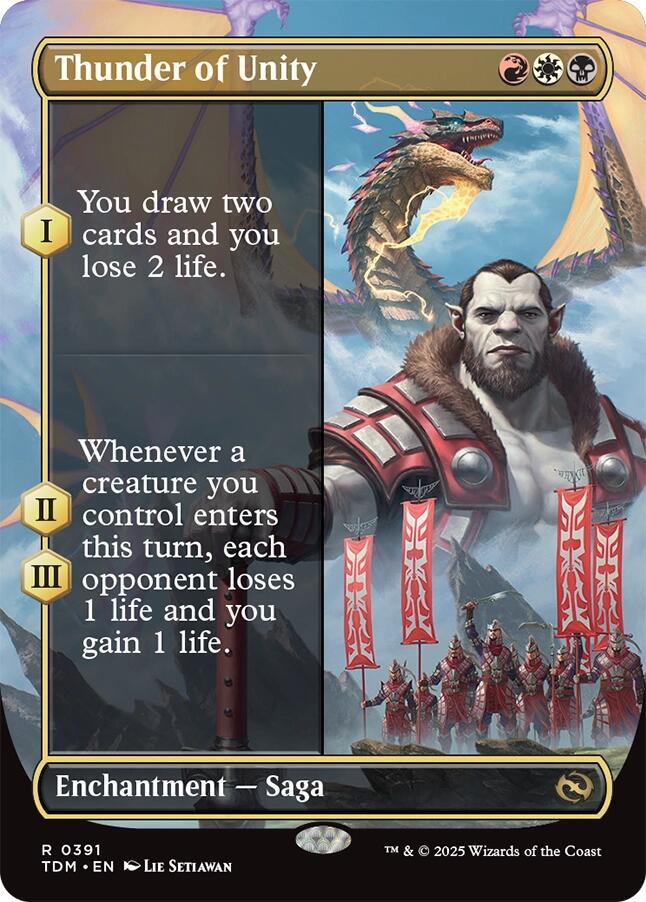 Thunder of Unity (Borderless) [Tarkir: Dragonstorm]