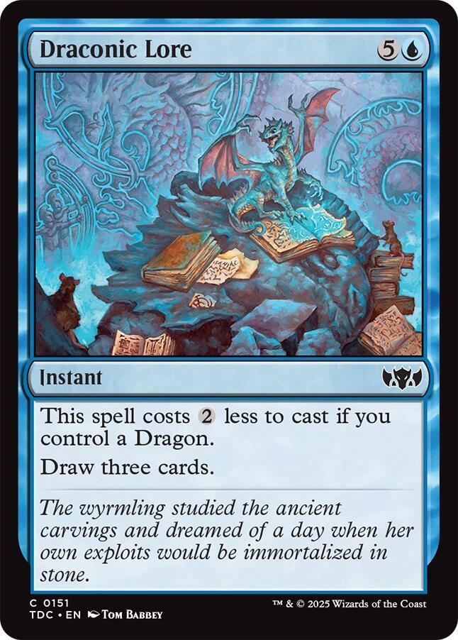 Draconic Lore [Tarkir: Dragonstorm Commander]