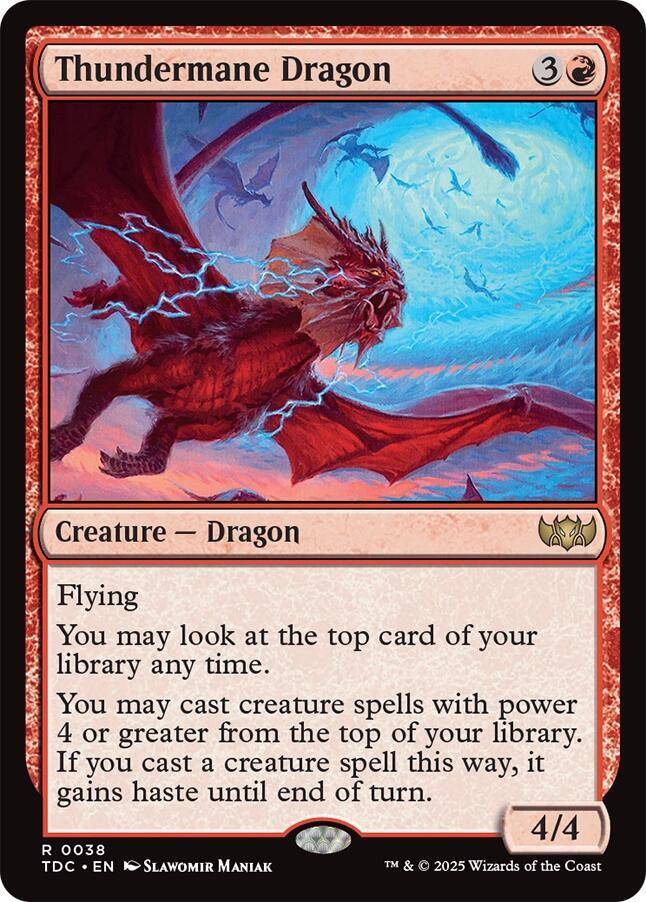Thundermane Dragon [Tarkir: Dragonstorm Commander]