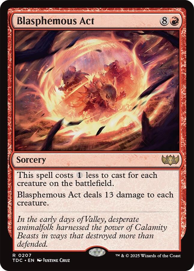 Blasphemous Act [Tarkir: Dragonstorm Commander]