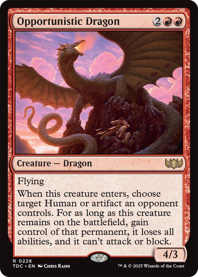 Opportunistic Dragon [Tarkir: Dragonstorm Commander]