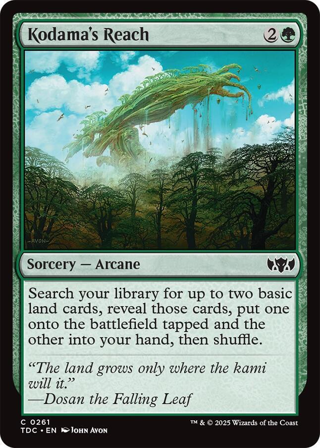 Kodama's Reach [Tarkir: Dragonstorm Commander]
