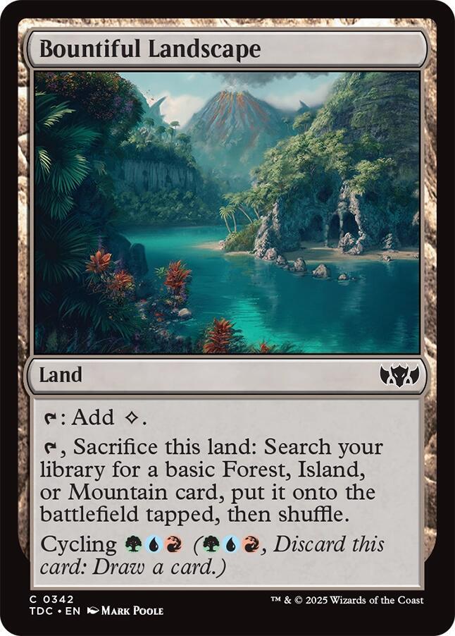 Bountiful Landscape [Tarkir: Dragonstorm Commander]