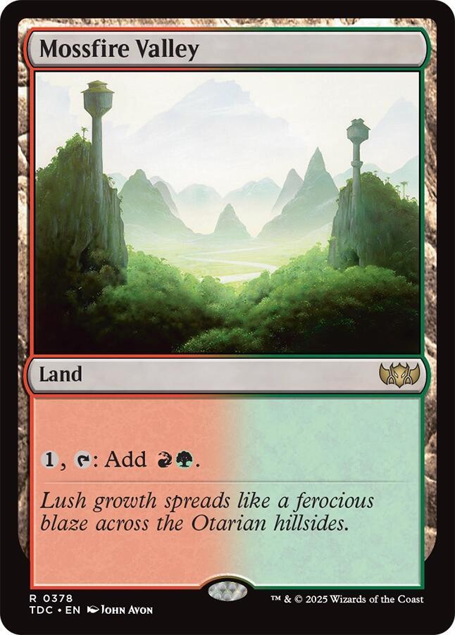 Mossfire Valley [Tarkir: Dragonstorm Commander]