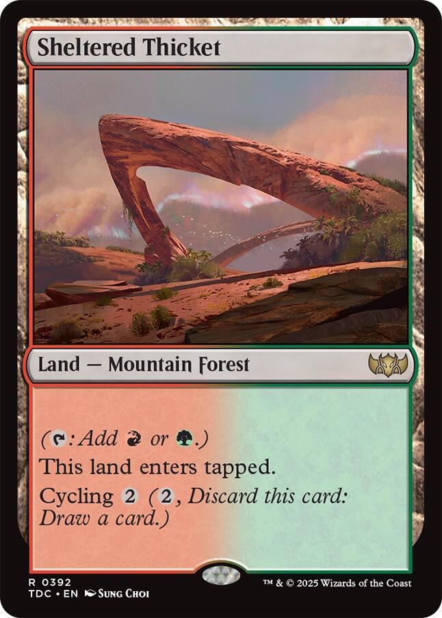 Sheltered Thicket [Tarkir: Dragonstorm Commander]