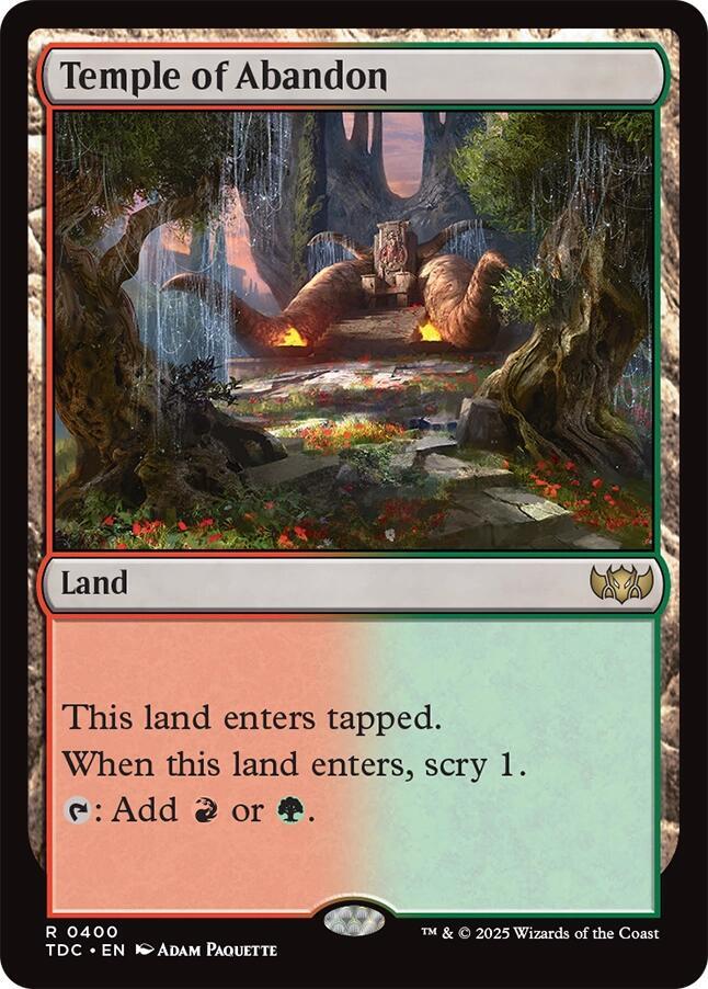 Temple of Abandon [Tarkir: Dragonstorm Commander]