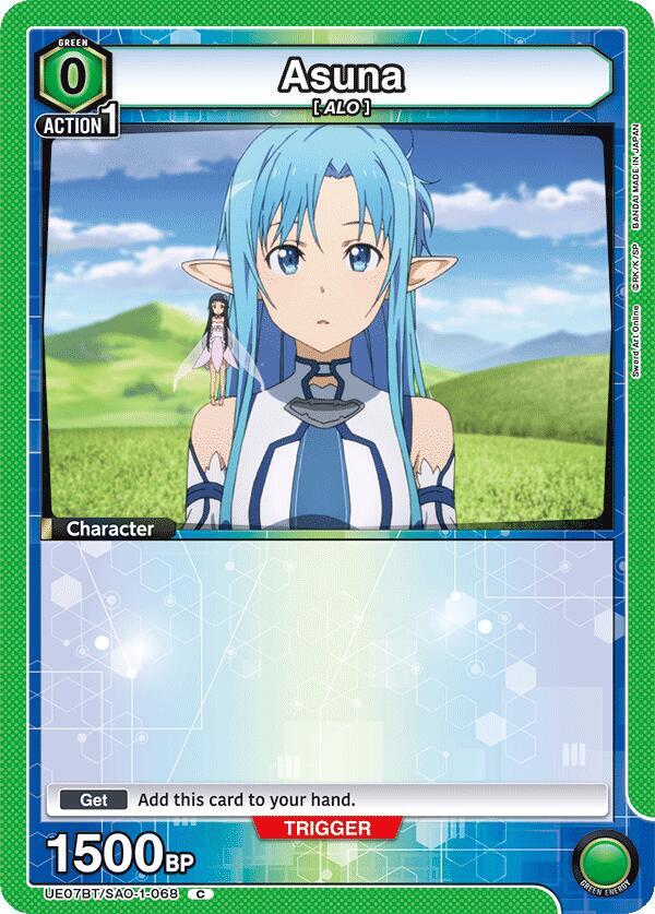 Asuna (068) (Box Topper Foil) (UE07BT/SAO-1-068) [UE07BT: Sword Art Online]