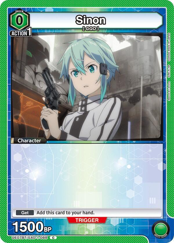 Sinon (088) (Box Topper Foil) (UE07BT/SAO-1-088) [UE07BT: Sword Art Online]