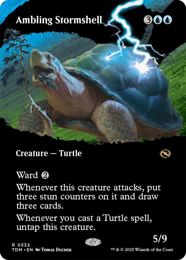 Ambling Stormshell (Borderless) [Tarkir: Dragonstorm]